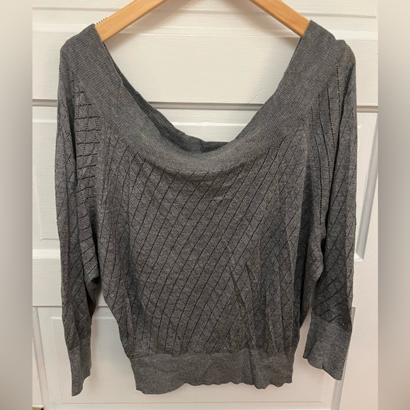 Mango off the shoulder sweater top - Picture 1 of 5